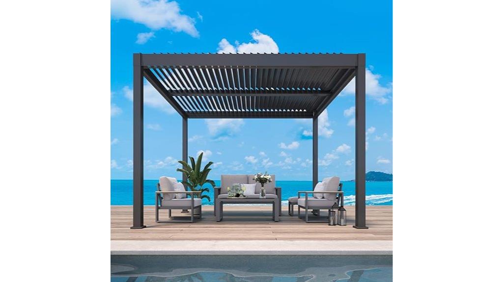 adjustable aluminum patio cover