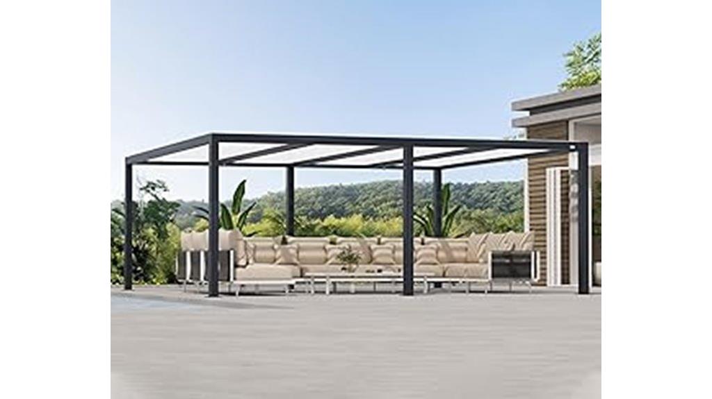 adjustable louvered pergola system