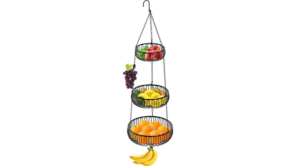 adjustable metal fruit basket