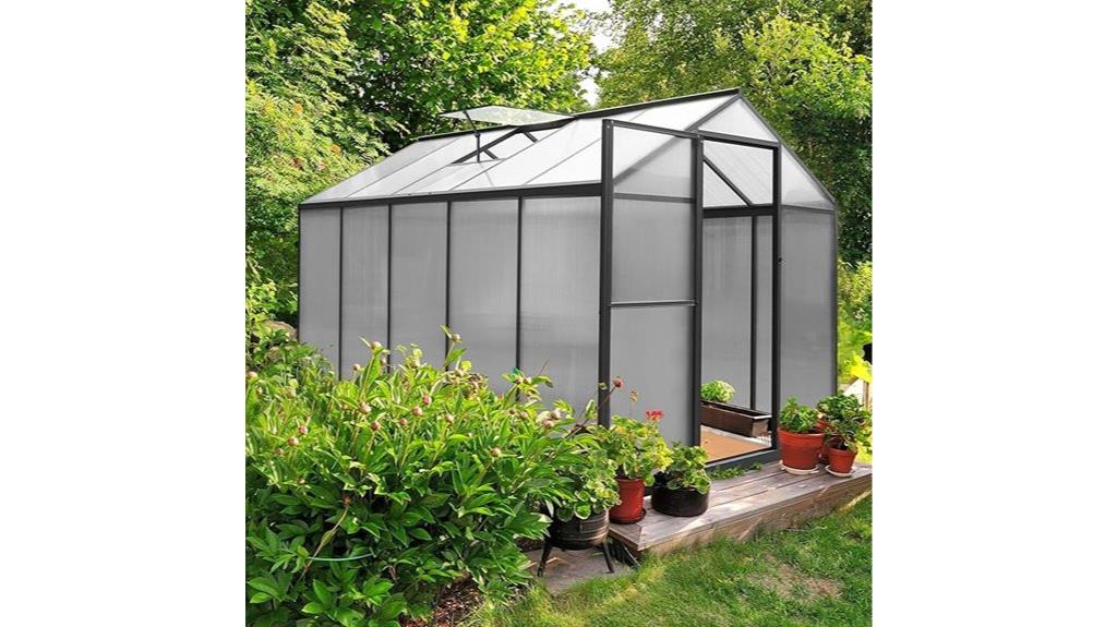 adjustable vent greenhouse structure