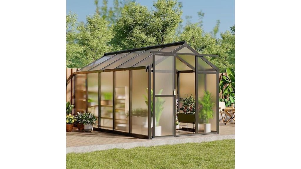 aluminum frame greenhouse structure