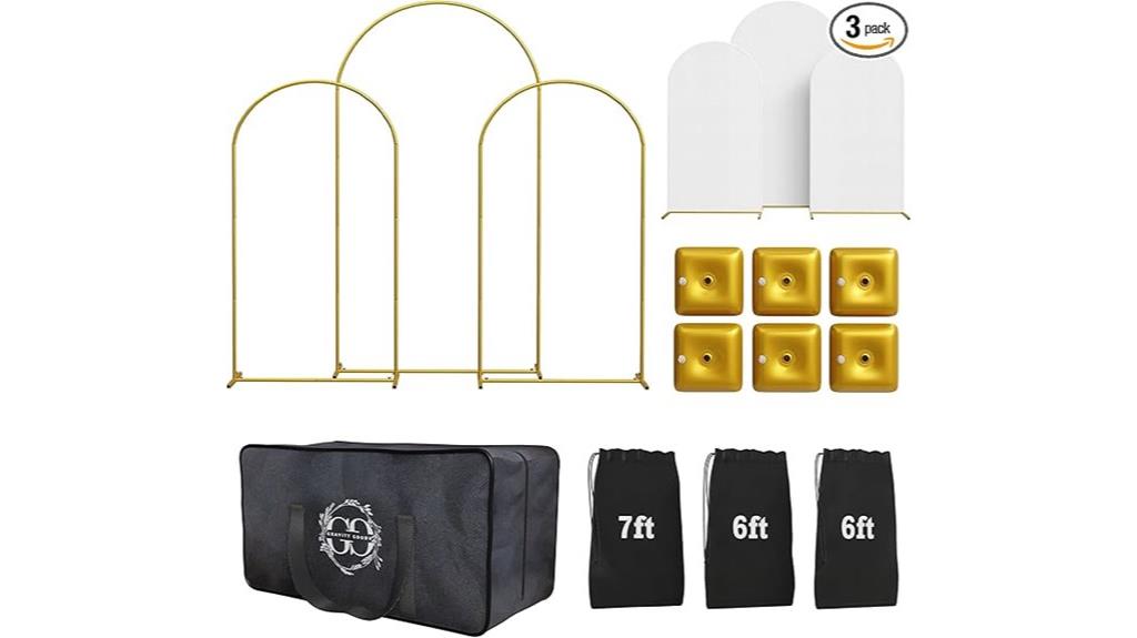 arch stand set trio