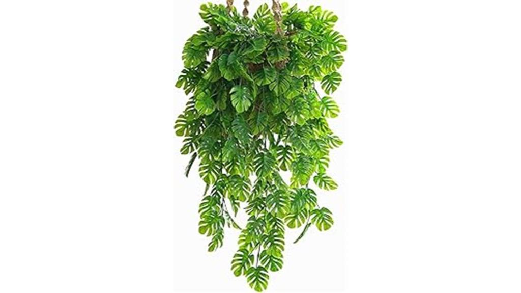 artificial monstera vines decoration