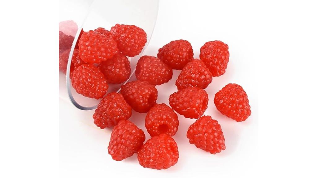 artificial raspberry home decor