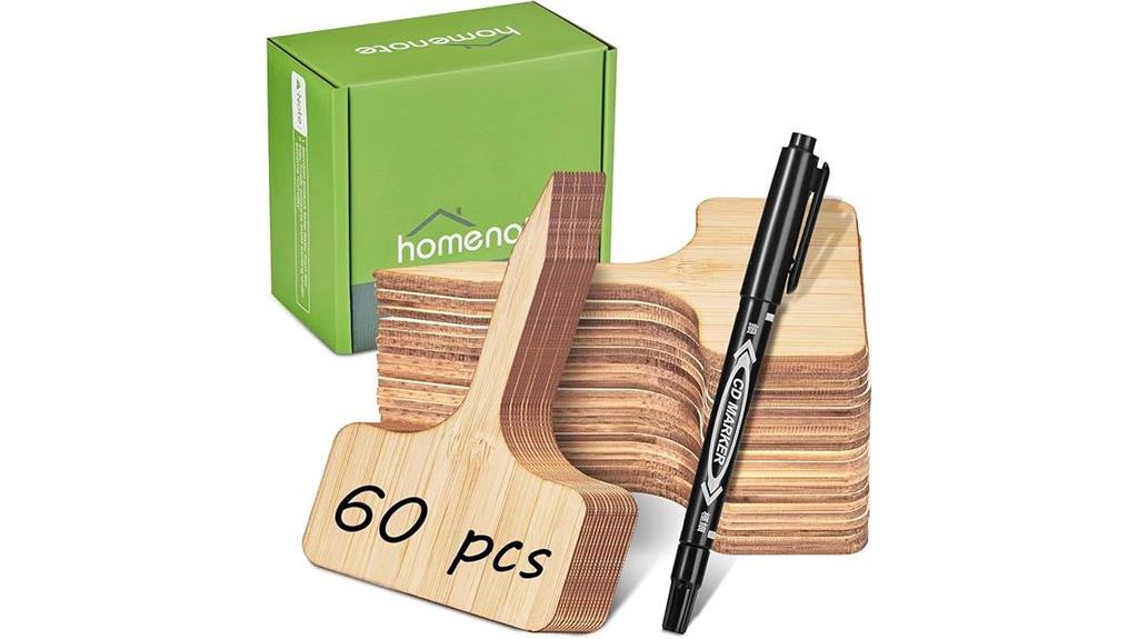 bamboo plant markers set