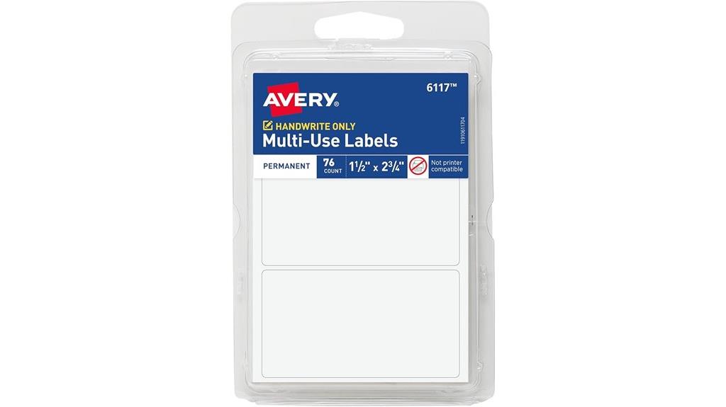 blank permanent label sheets