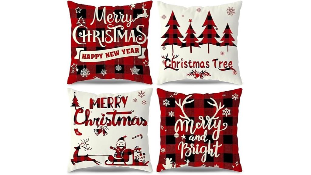 buffalo check christmas pillows