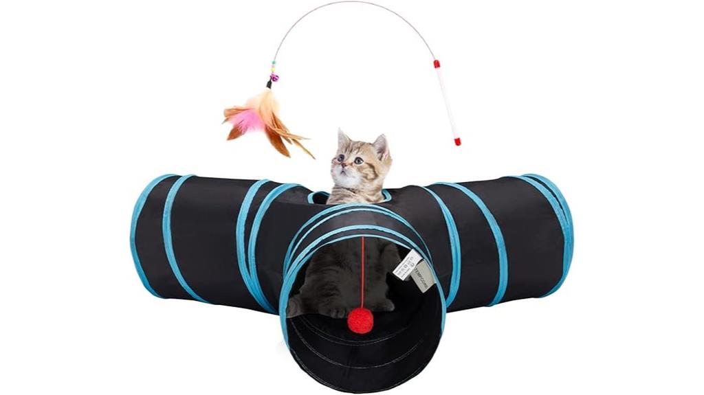 collapsible cat tunnel toys
