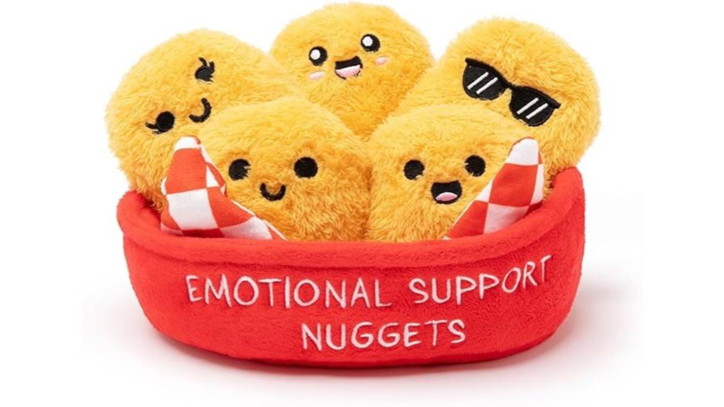 comforting chicken nugget plushies
