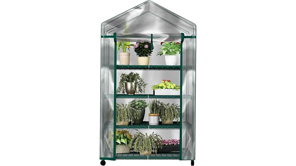 compact mobile mini greenhouse