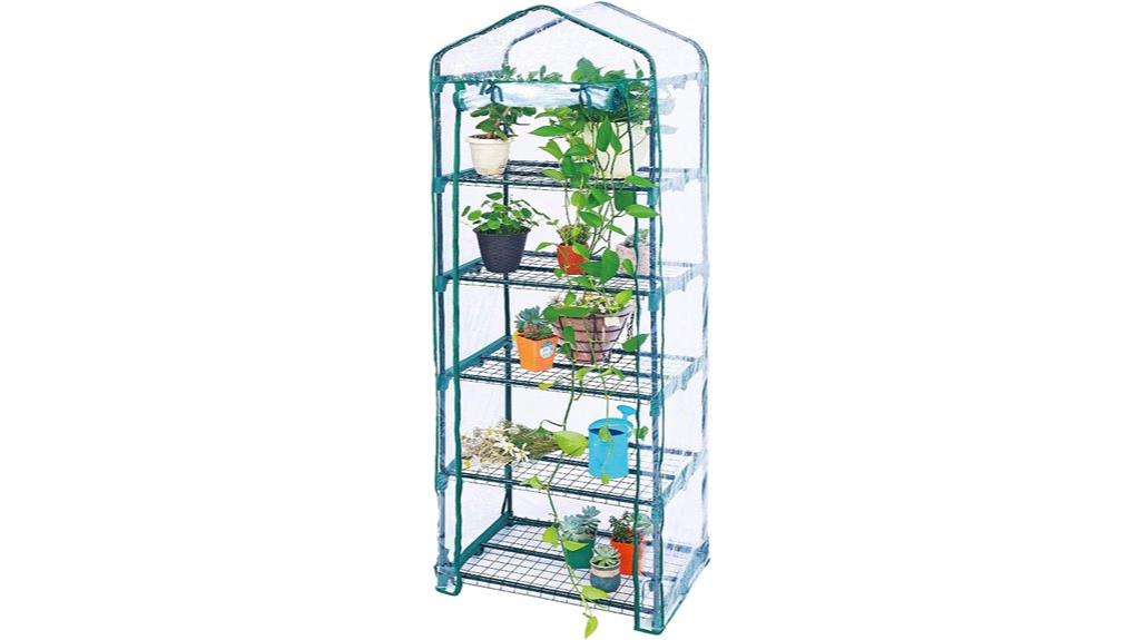 compact multi tiered greenhouse