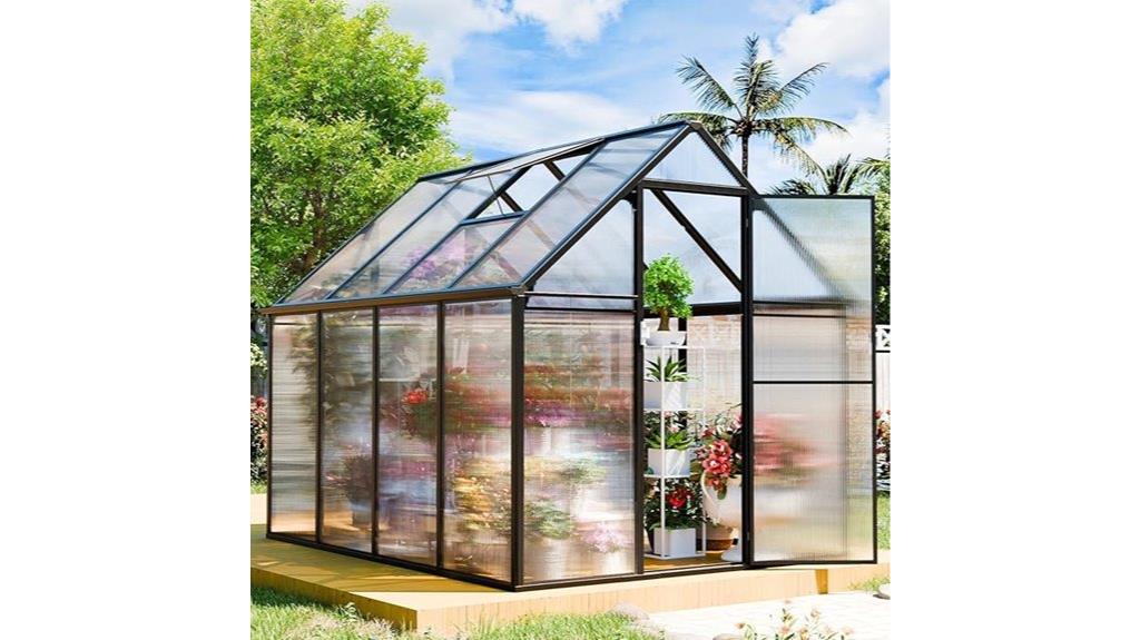 compact polycarbonate greenhouse kit