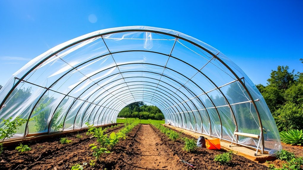constructing a hoop house