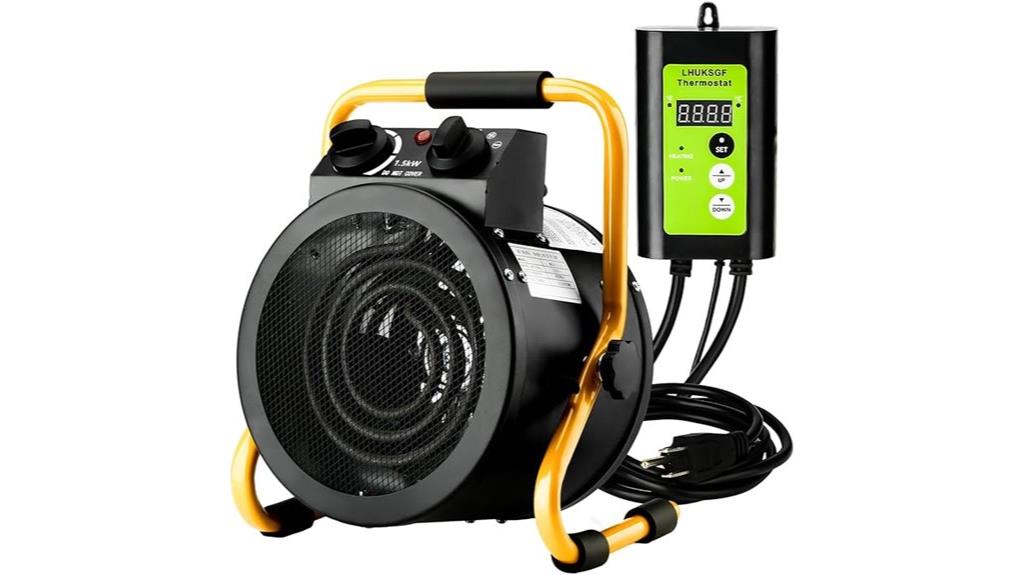 digital thermostat greenhouse heater