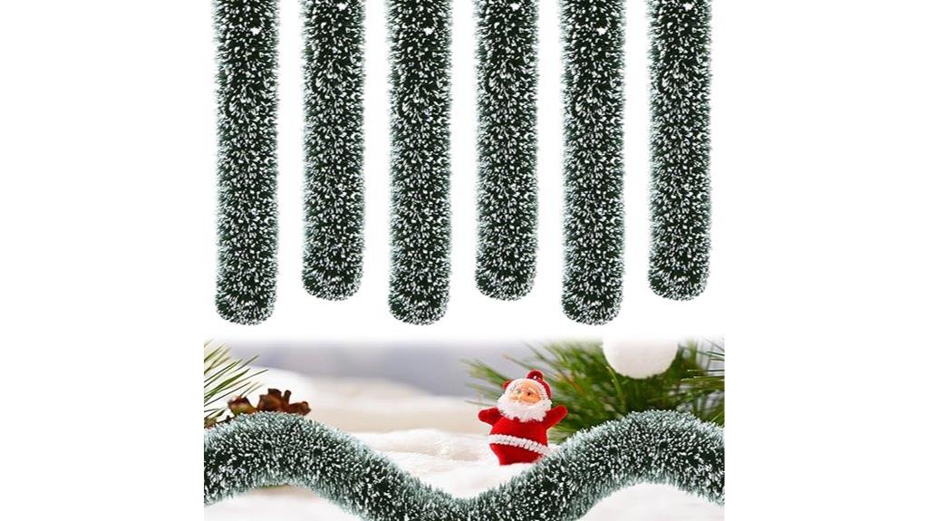 diy christmas village hedges