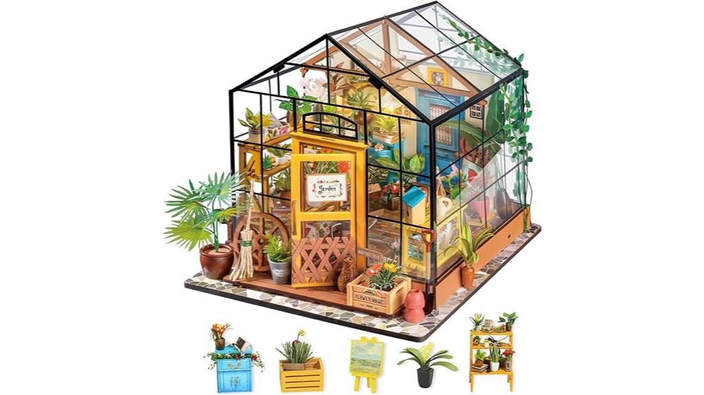 diy miniature flower house