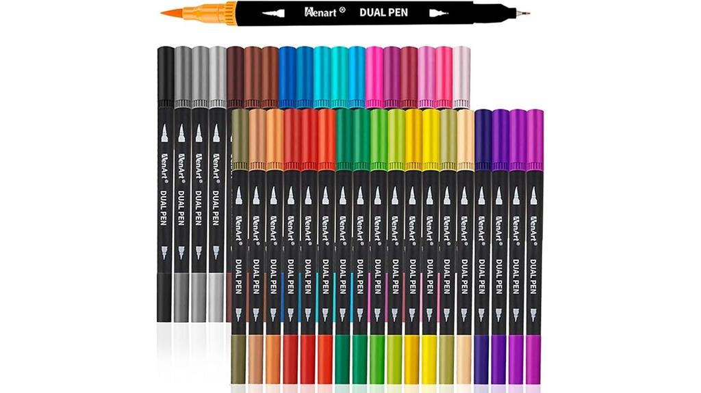 dual brush pen set