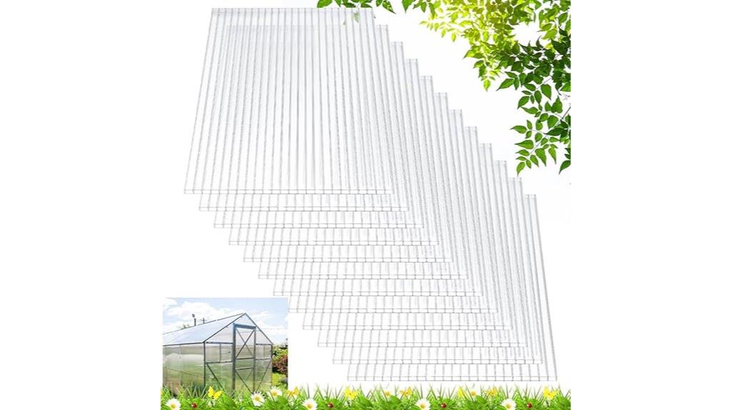 durable greenhouse panel set