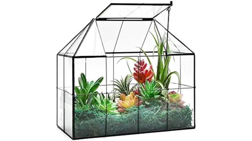 elegant glass planter design