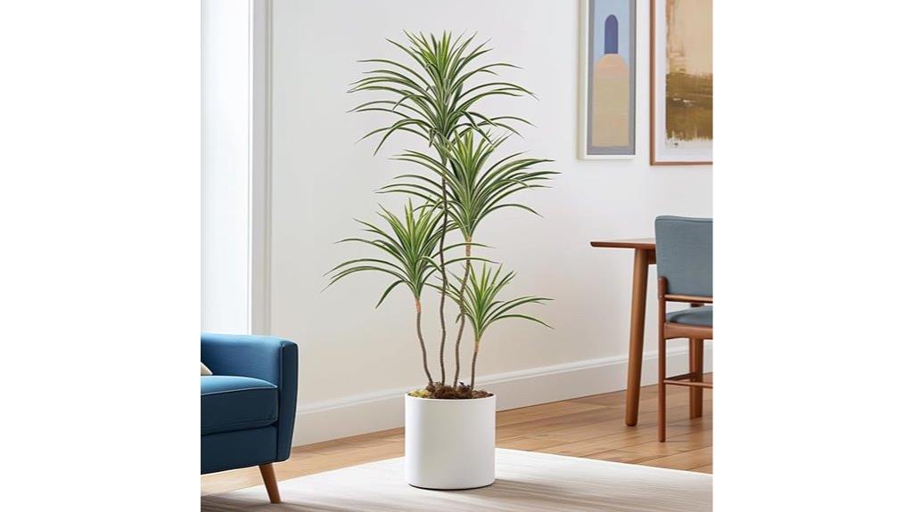 faux tropical floor plant