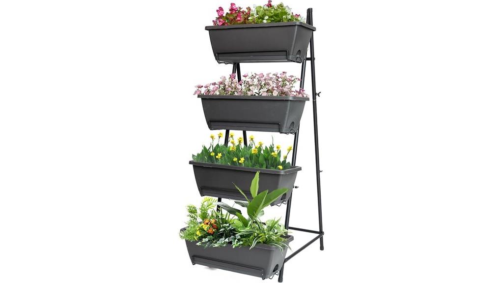 four tier garden planter box