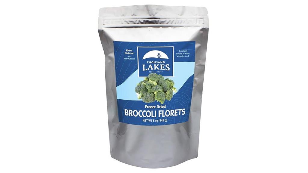 freeze dried broccoli florets