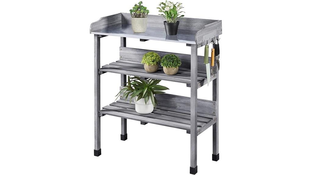 garden potting table storage