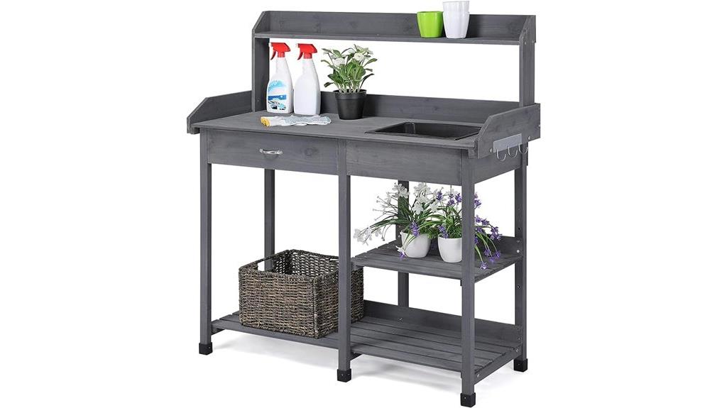 gardening potting bench table