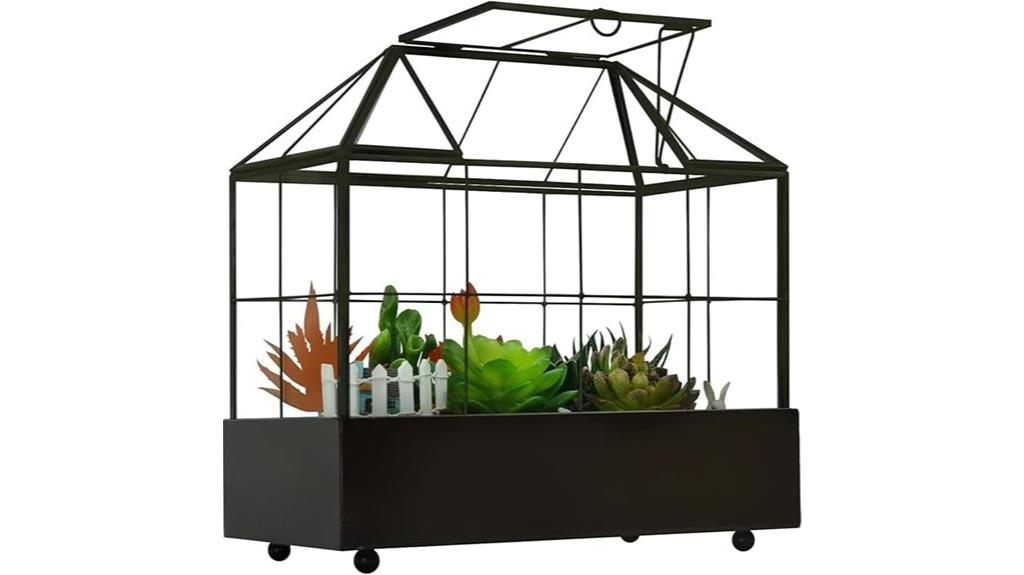 glass greenhouse for plants