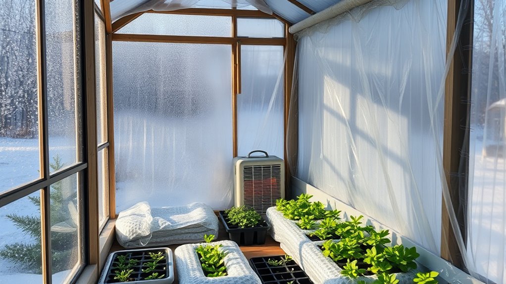 greenhouse area insulation techniques