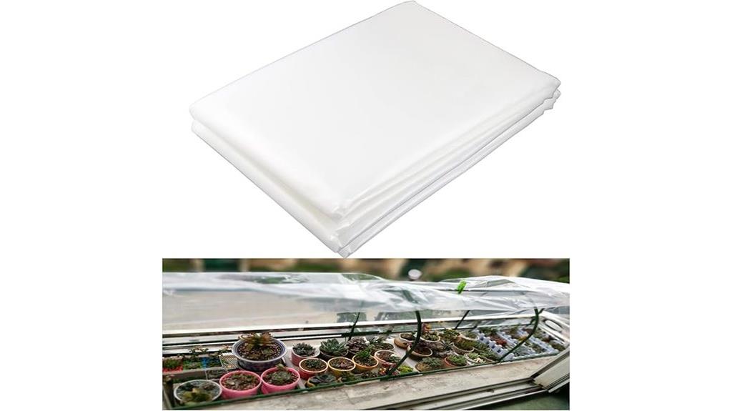 greenhouse plastic sheeting size