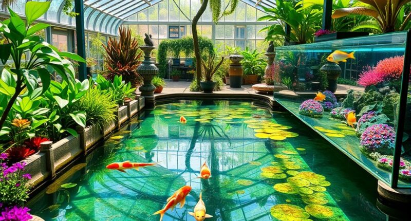greenhouse ponds and aquariums