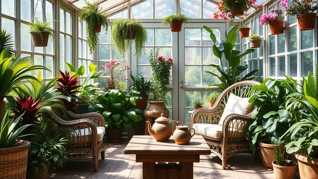 greenhouse seating area selection