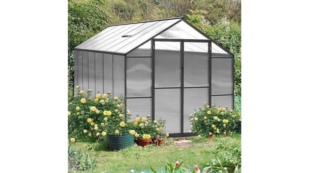 greenhouse with adjustable vents