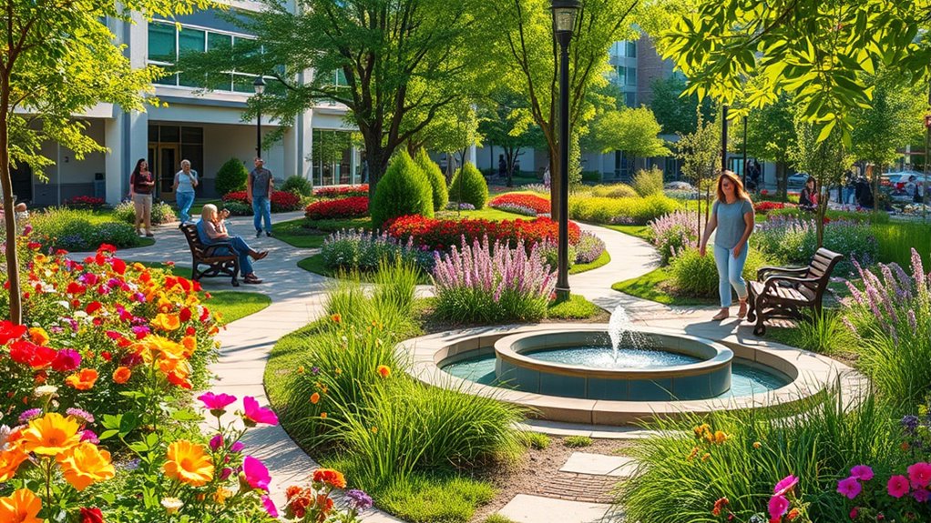 healing through hospital gardens