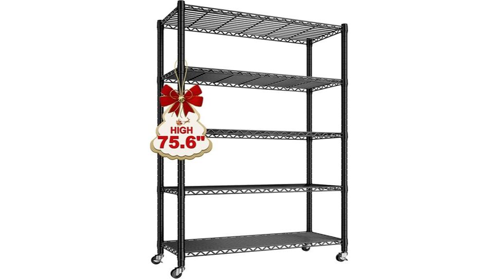 heavy duty wheeled storage shelves