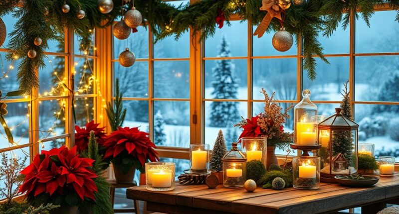 holiday greenhouse decoration ideas