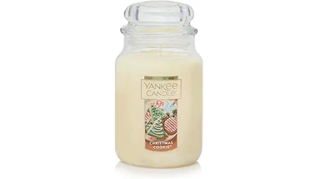 holiday scented jar candle