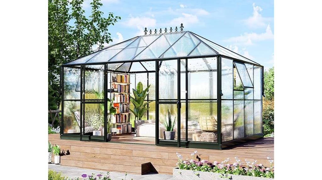 howe polycarbonate greenhouse model