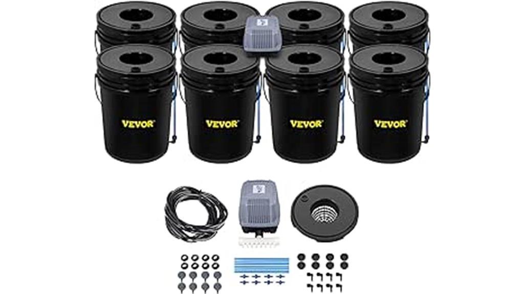 hydroponic system with buckets
