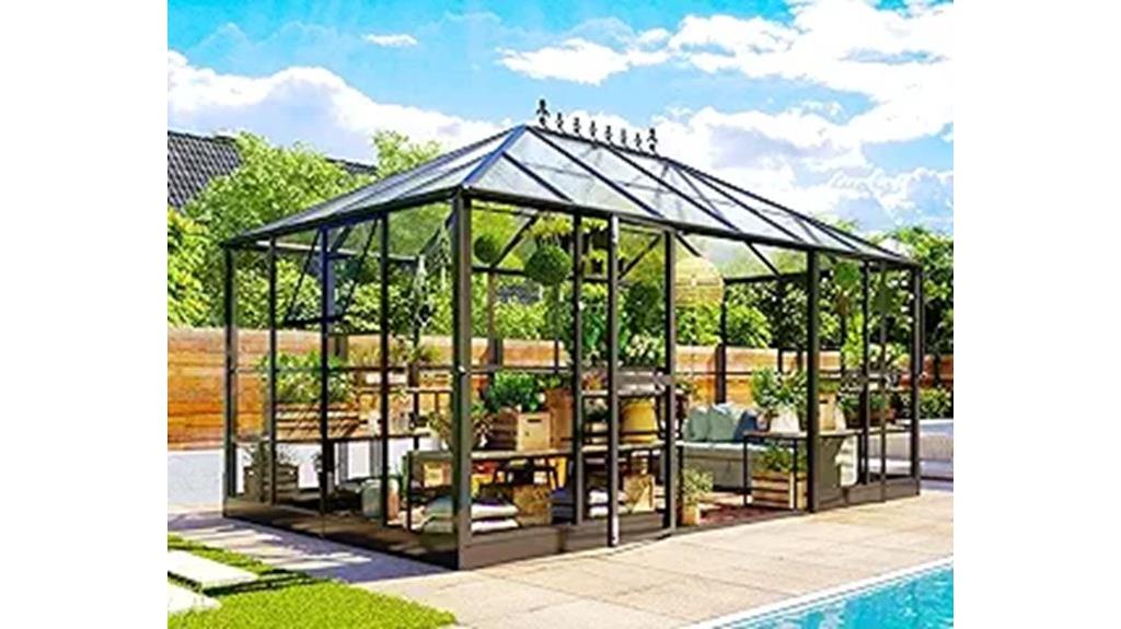 jocisland backyard polycarbonate greenhouse