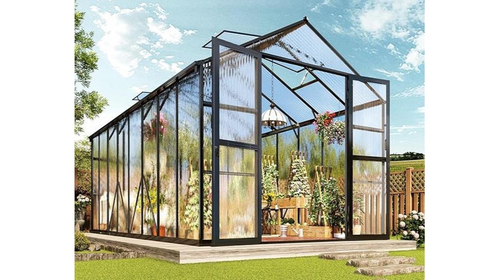 jocisland polycarbonate greenhouse dimensions