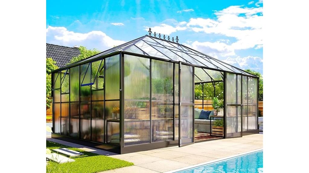 jocisland polycarbonate greenhouse dimensions