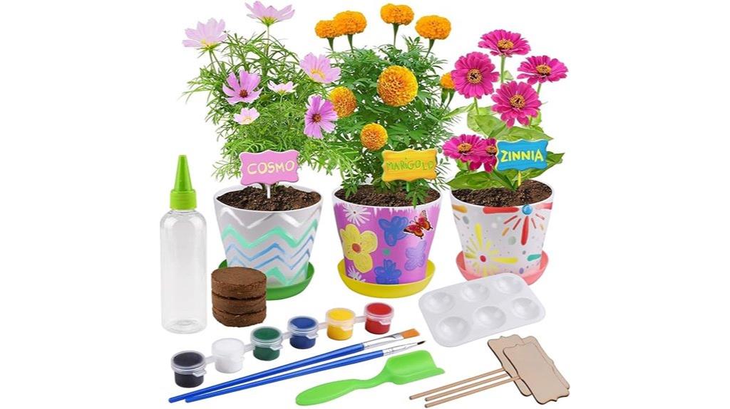 kids flower growing kit