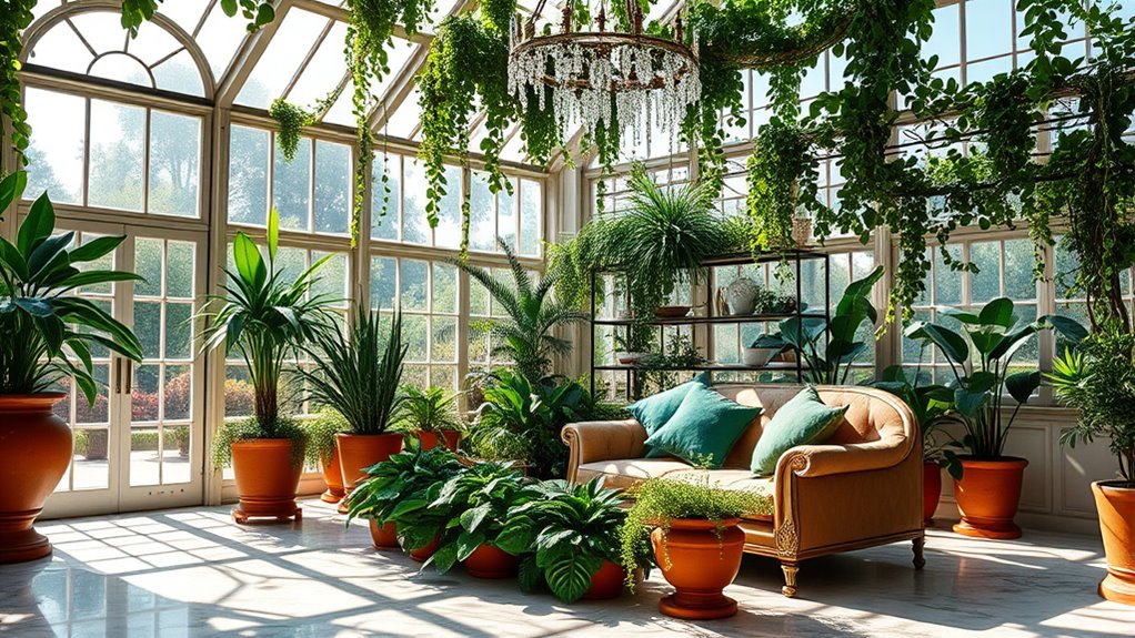 luxurious greenhouse interior designs