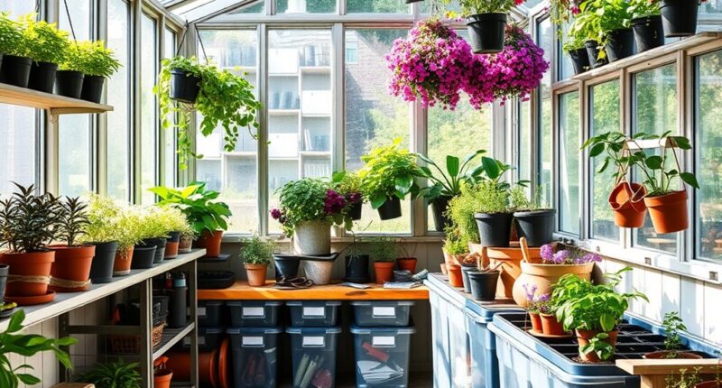 maximize greenhouse storage efficiency