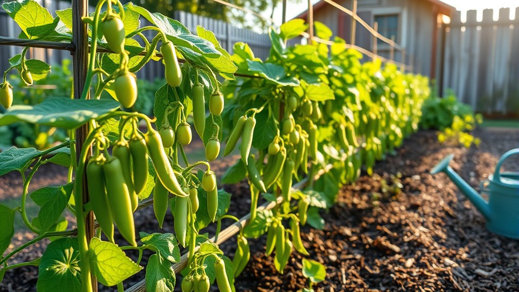 maximize pea harvest success