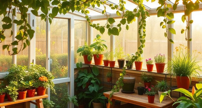 maximize small greenhouse gardening
