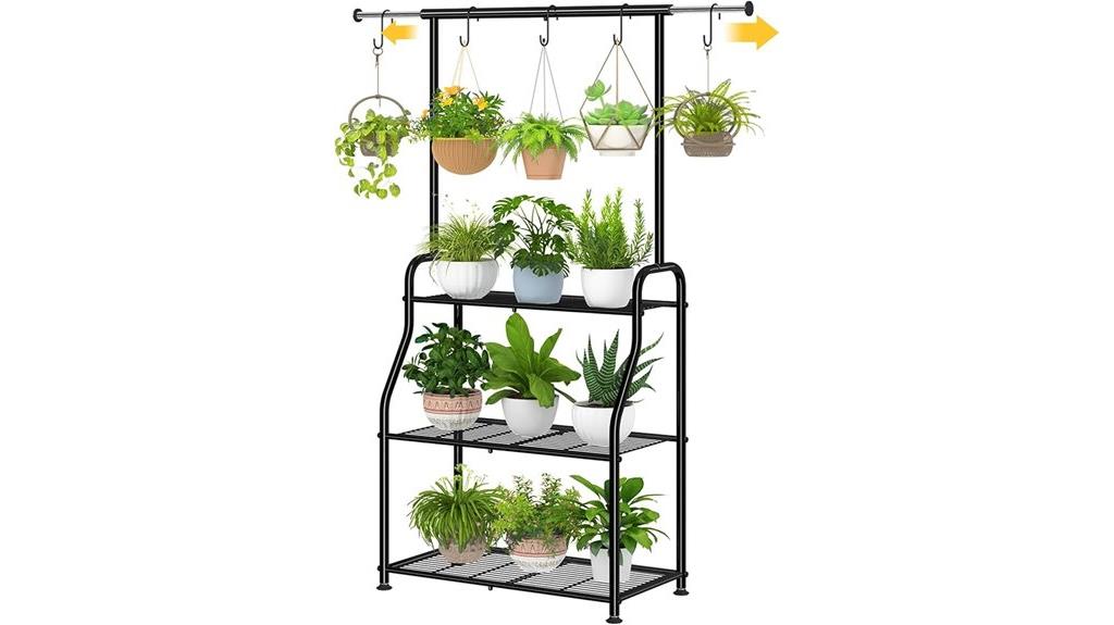 metal 3 tiered plant stand