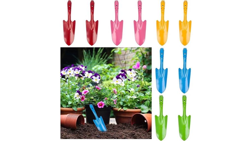 mini colorful gardening shovels